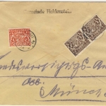 Bayern - Weidenbach 27.3.20 Reservestempel K2 Dienstbrief v. Heldenstein