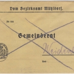 Bayern - Weidenbach 27.3.20 Reservestempel K2 Dienstbrief v. Heldenstein