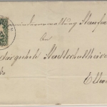 Bayern - Zoeschingen Postablage K1 Brief v. Sauten n. Ellwangen 1896 - o. Inhalt