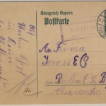 Bayern - Krünn T. Walgau Posthilfstelle Ra3 (gr. Type) Ganzsache Garmisch 1917
