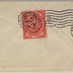 Antigua - 1 P. rückseitig. frankiert Brief n. USA St. Johns - Chicago 1916