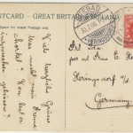 England - Langland Bay, Farb-AK v. Swansea n. Seebad Heringsdorf 1906