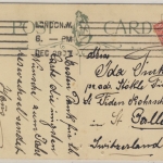 England - Neujahrs-Grußkarte "For auld lang syne", dek. Farb-AK, gelaufen 1907