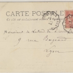 Frankreich - St. Etienne - Lyon Bahnpost Karte n. Lyon 1903