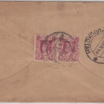 Burma - 2 A. Paar Luftpostbrief Rangoon - Rangiem (Indien) 1946