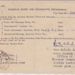 Pakistan - Karachi 1959 Dienstpostkarte Postal Life Insurance Ortspostkarte