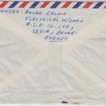 Brunei - Kuala Belait 1959 Luftpostbrief n. Deutschland/Hemer 1959
