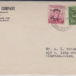 Philippinen - 2+4 C. Victory Überdruck Brief Manila - USA 1945