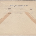 Bahamas - 8 P. Flamingos Luftpostbrief Nassau - USA 1938 - PAA Lupo-Aufkleber