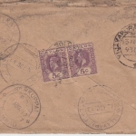 Ceylon - 5 C. Paar Zensurbrief Colombo - Nerkuppai 1942 - mit Inhalt