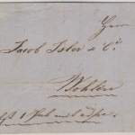 Schweiz - Paketbegleitbrief/privater Bote Lenzburg - Wohlen 1862 m. Inhalt