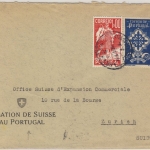 Portugal - 1,75 E. Port. Legion u.a. Konsulatsbrief Lisboa - SCHWEIZ 1942