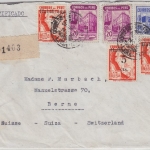 Peru - Lima 1941 Einschreibebrief i.d. SCHWEIZ (Bern) - OHNE Zensurvermerke !