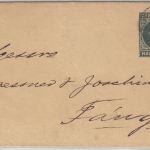 Gibraltar - 1/2 P. Ganzsache Streifband n. Tanger/Marroko 1899