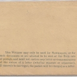 Gibraltar - 1/2 P. Ganzsache Streifband n. Tanger/Marroko 1899