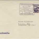 Österreich - Europawahlen 1962 Gleichenberg SST Drucksache n. Wien