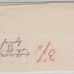Thurn & Taxis - Auslagenbrief v. Langen (L1) - Hofheim 1836 - mit Inhalt