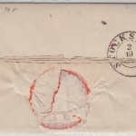 Thurn & Taxis - Auslagenbrief (Wendebrief) Darmstadt - Hofheim 1858 mit Inhalt