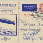 Berlin - Stuttgart 1967 Tag der Aerophilatelie SST 30 Pfg. Bauwerke Ganzsache