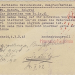 DR - 15 Pfg. AFS (Kleinhuis) Karte n. SERBIEN Lüdenscheid - Belgrad 3.2.1942