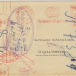 DR - 15 Pfg. AFS (Kleinhuis) Karte n. SERBIEN, Lüdenscheid - Belgrad 2.7.1942