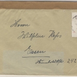 DR - 12 Pfg. AH Bogenecke m. Formnummer (?), Brief Dahle ü. Altena - Essen 1943