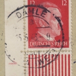 DR - 12 Pfg. AH Bogenecke m. Formnummer (?), Brief Dahle ü. Altena - Essen 1943