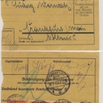DR - Türkismühle 1922 Paketkarte n. Frankfurt a.M.