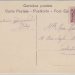 Österreich/Levante - 20 P. Karte (AK Ancona) Trapezunt n. Constantinopel 1912