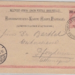 Österreich/Levante - 20 P a. 5 Kr. Ganzsache Constantinopel III - Pforzheim 1894