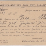 Bosnien & Herzegowina - 2 Kr. GanzsacheZudruck "Administration d. Bosn. Post"