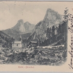 Österreich/Tirol - Kaiserthal Hinter-Bärenbad, sw-AK gelaufen 1899 n. Bonn