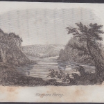 USA - Harpers Ferry, Original-Stich 19. Jhdt., ca. 12x9cm - siehe auch