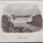 USA - Niagara-Fall, Original-Stich 19. Jhdt., ca. 11x9cm - siehe auch