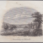 USA - Skenectady am Mohawk, Original-Stich 19. Jhdt., ca. 12x9cm - siehe auch