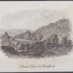 USA - Mount Video bei Hartford, Original-Stich 19. Jhdt., ca. 10x8cm - siehe