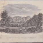 USA - Ansicht des Weissen Gebirges N.Hampsh, Original-Stich 19. Jhdt., ca.