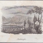 USA - Newburgh, Original-Stich 19. Jhdt., ca. 12x10cm - siehe auch allgemeine