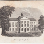 USA - Kapitol Raleigh NC, Original-Stich 19. Jhdt., ca. 12x10cm - siehe auch