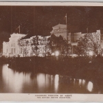 England - British Empire Exhibition, Canadian Pavilion, sw-Fotokarte gelaufen