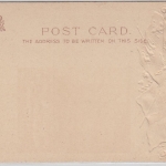 Britische Marine, HMS Royal Sovereign, Farb-Prägekarte mit Gedicht, ca. 1900