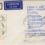 Olympiade 1988 - Färöer Zuleitungspost KLM-Sonderflug Olympic Team Amsterdam -