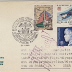 Olympiade 1980 - Österreich - Zuleitungspost CSA-Sonderflug Prag - Lake Placid