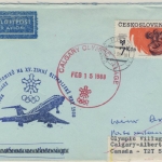 Olympiade 1988 - CSSR - CSA-Sonderluftpost Luftpostbrief Prag - Calgary