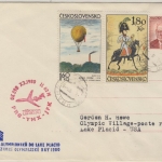 Olympiade 1980 - CSSR - CSA-Sonderflug Ganzsache Prag - Lake Placid
