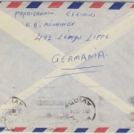 BRD - 2x30 Pfg. Brandenburger Tor Rollenmarken (1x m. Nr.) Luftpostbrief Lemgo