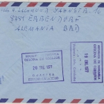 BRD - 2x50 Pfg. Unfallverhütung Luftpostbrief n. VENEZUELA Erbendorf 1977 n.