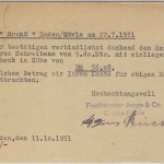 BRD - 20 Pfg. Posthorn Karte n. SCHWEDEN, Emden - Stockholm 1951