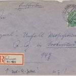 Bizone - 84 Pfg. Arbeiter/Netz Einschreibebrief Langen - Dortmund 19.7.48