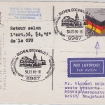 BRD/Postkrieg - 80 Pfg. Heimatvertriebene LupoKarte i.d.UDSSR SST Buchen 1986